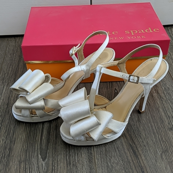 Kate Spade Bridal Ribbon Heels - Picture 2 of 5